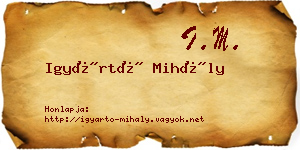 Igyártó Mihály névjegykártya